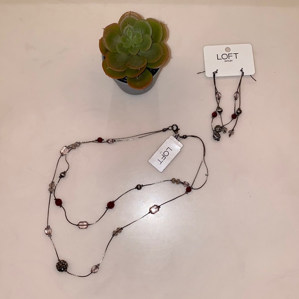 matching necklace and earring set
